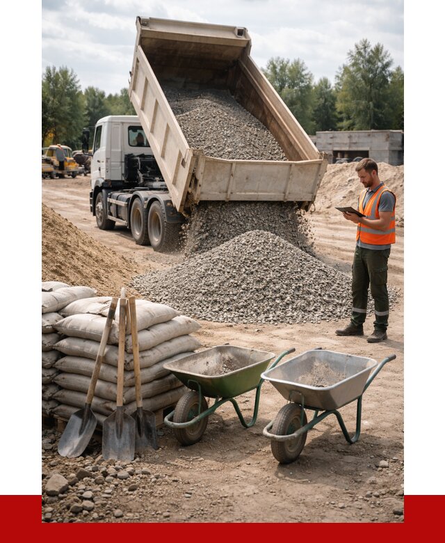 Доставка нерудных материалов в Лысьве от 1231 руб. | ПРОНЕРУДЛсь