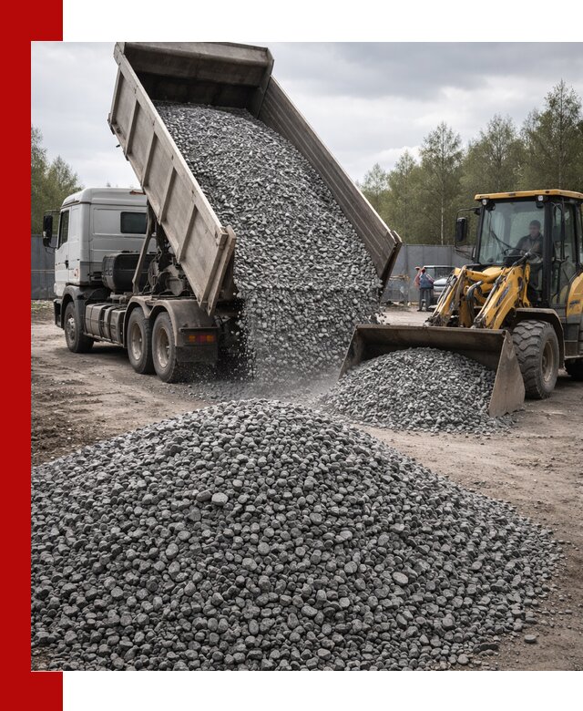 Доставка и продажа щебня гранитного в Лысьве