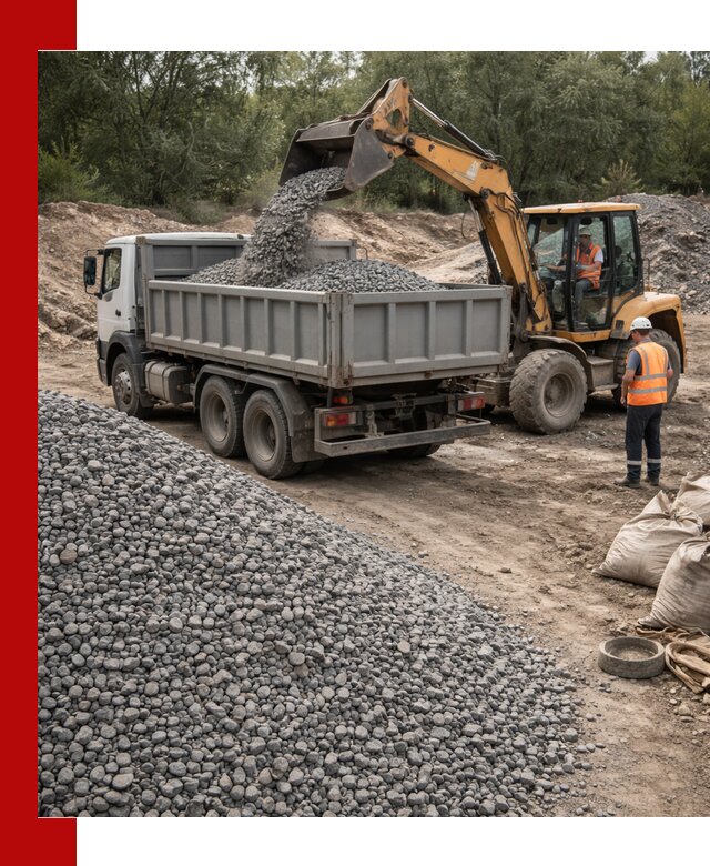 Доставка гравийного щебня в Лысьве оптом и в розницу