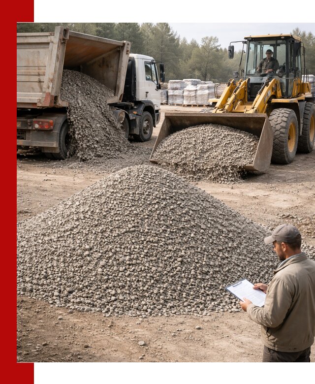Гравийный щебень фракция 5–10 с доставкой в Лысьве
