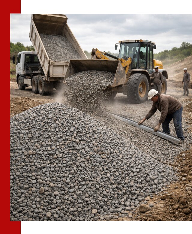 Гравийный щебень фракция 5-20 с доставкой в Лысьве