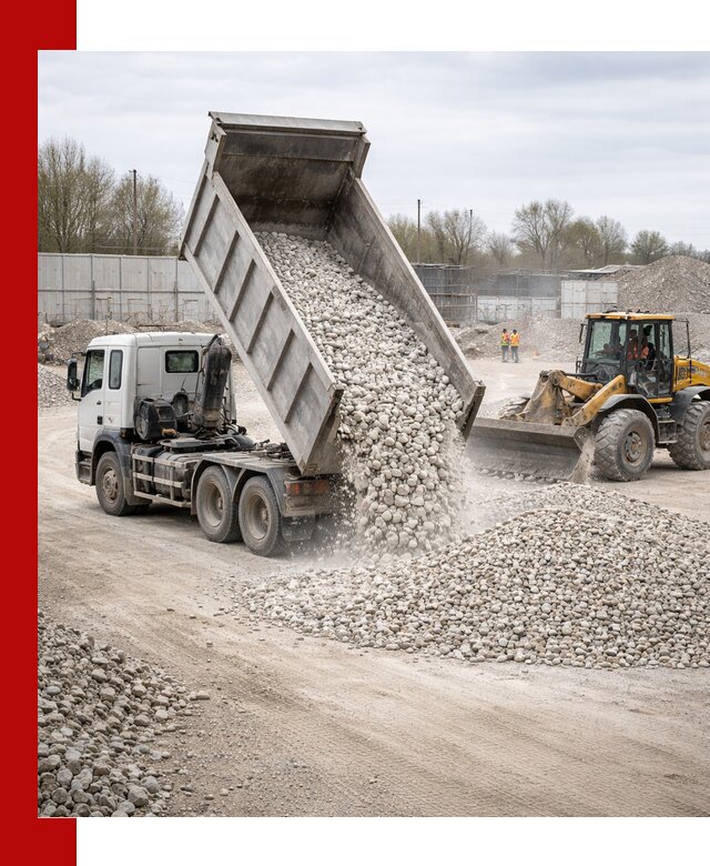Доставка и продажа известнякового щебня в Лысьве
