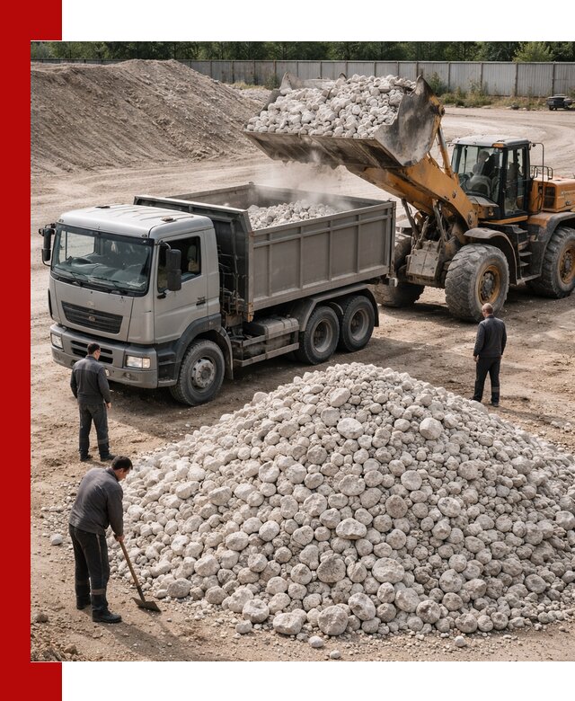 Известняковый щебень фракция 70–150 с доставкой в Лысьве