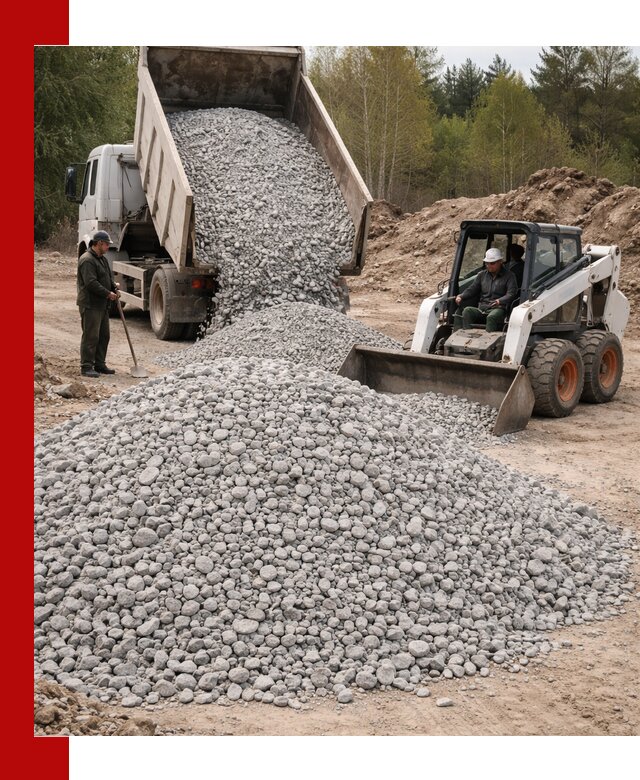 Доставка доломитового щебня в Лысьве напрямую от карьера