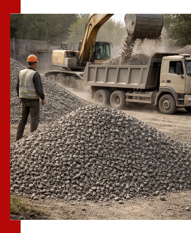 Шлаковый щебень фракция 5-20 с доставкой в Лысьве