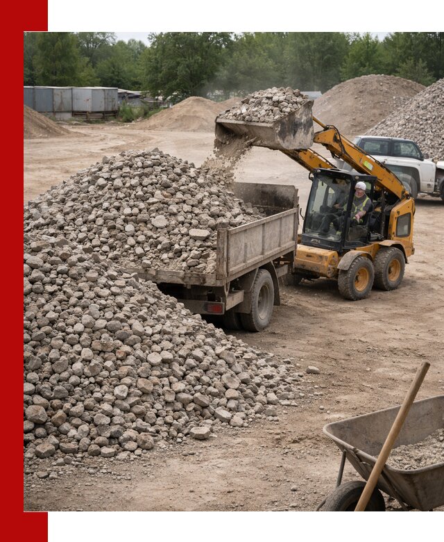 Доставка вторичного щебня в Лысьве для строительных работ