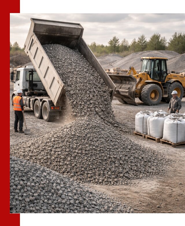 Бетонный щебень фракция 5–20 с доставкой в Лысьве
