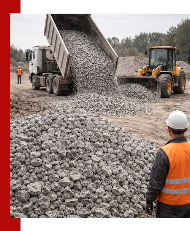 Доставка бетонного щебня фракции 20-40 в Лысьве