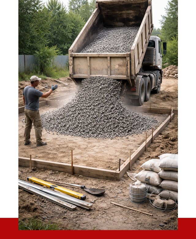 Купить щебень для фундамента в Лысьве от 4616 р. | ПРОНЕРУДЛсь