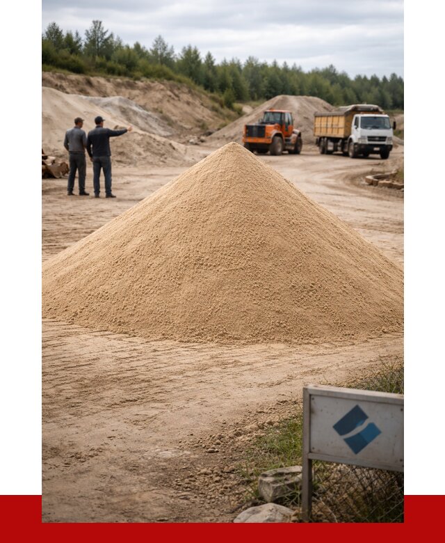 Карьерный песок навалом в Лысьве от 1846 р. | ПРОНЕРУДЛсь