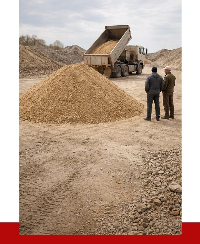 Карьерный песок крупнозернистый в Лысьве от 8718 р | ПРОНЕРУДЛсь