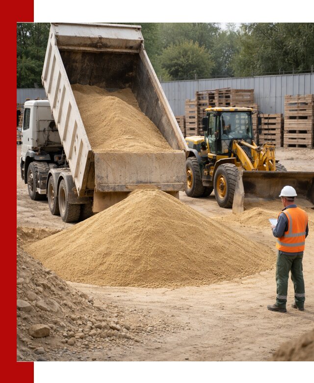 Доставка карьерного мелкозернистого песка в Лысьве