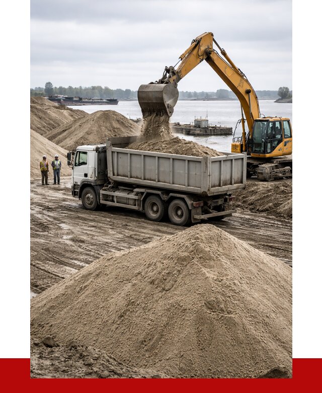 Купить речной песок навалом в Лысьве от 1846 р., ПРОНЕРУДЛсь