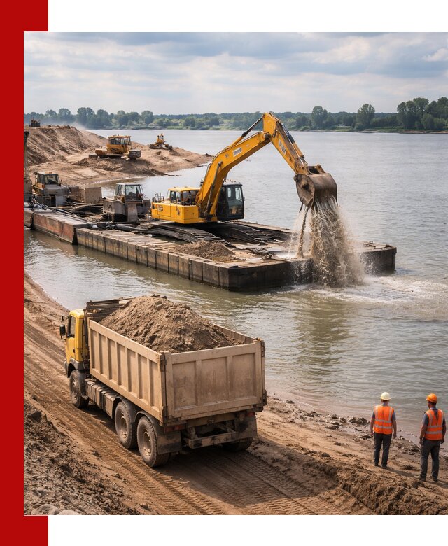 Намывной песок с доставкой в Лысьве оптом и в розницу