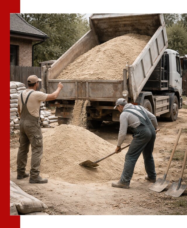 Песок для штукатурки с доставкой в Лысьве качественный и чистый