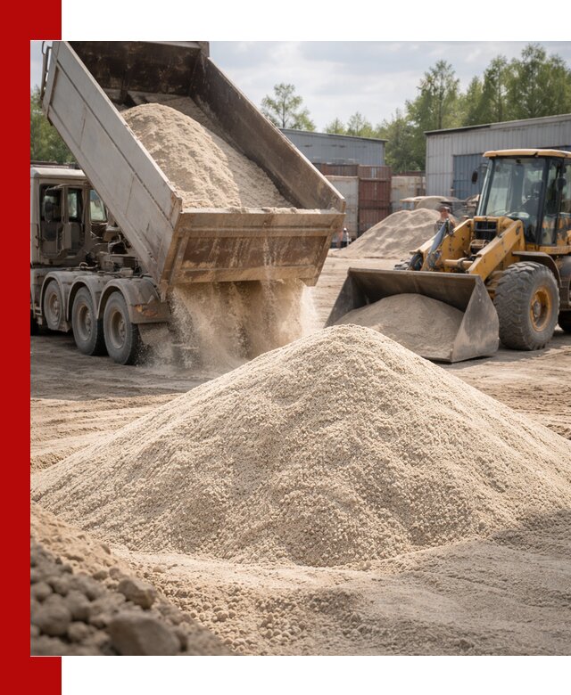 Кварцевый песок с доставкой в Лысьве для строительных работ