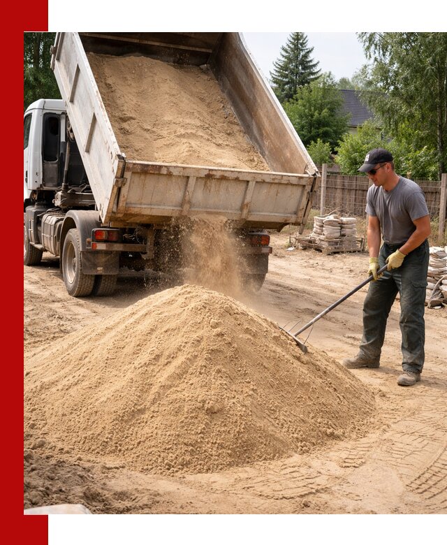 Доставка сухого песка самосвалами в Лысьве