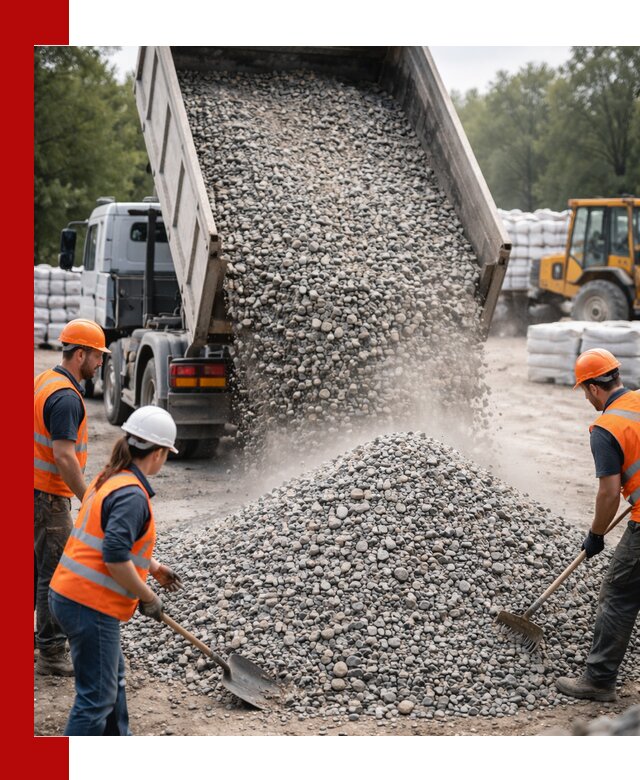 Доставка гравия и камня в Лысьве оптом и в розницу