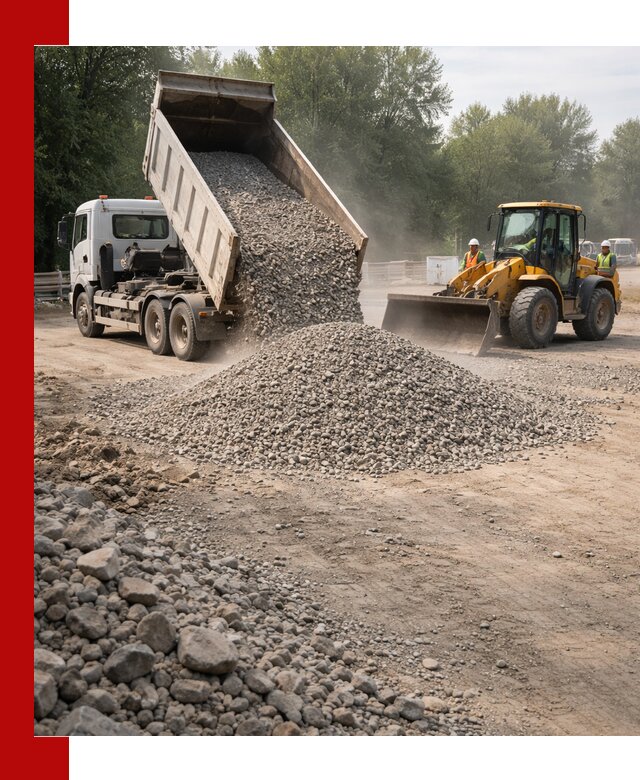 Гравий фракция 5–20 доставка в Лысьве оптом и в розницу