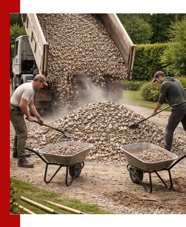 Доставка и продажа декоративной гальки в Лысьве