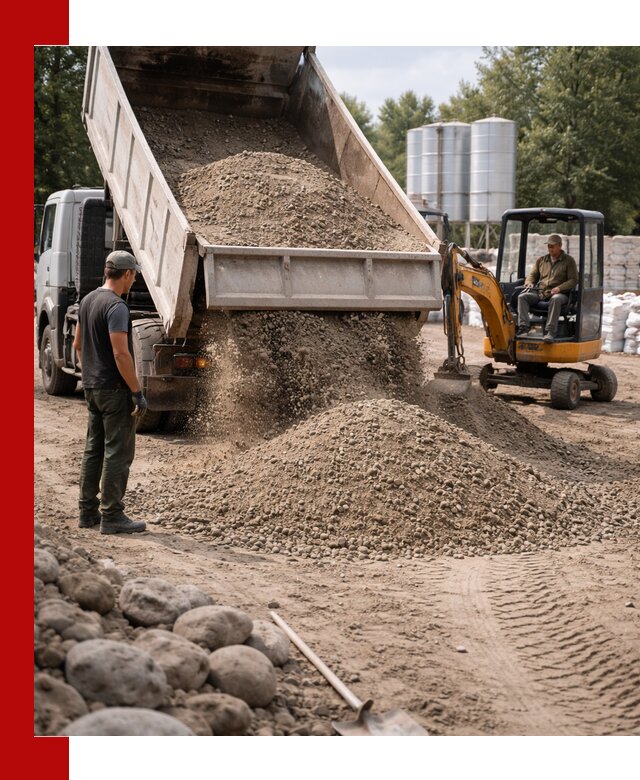 Доставка ПГС С3 в Лысьве самосвалами и миксерами