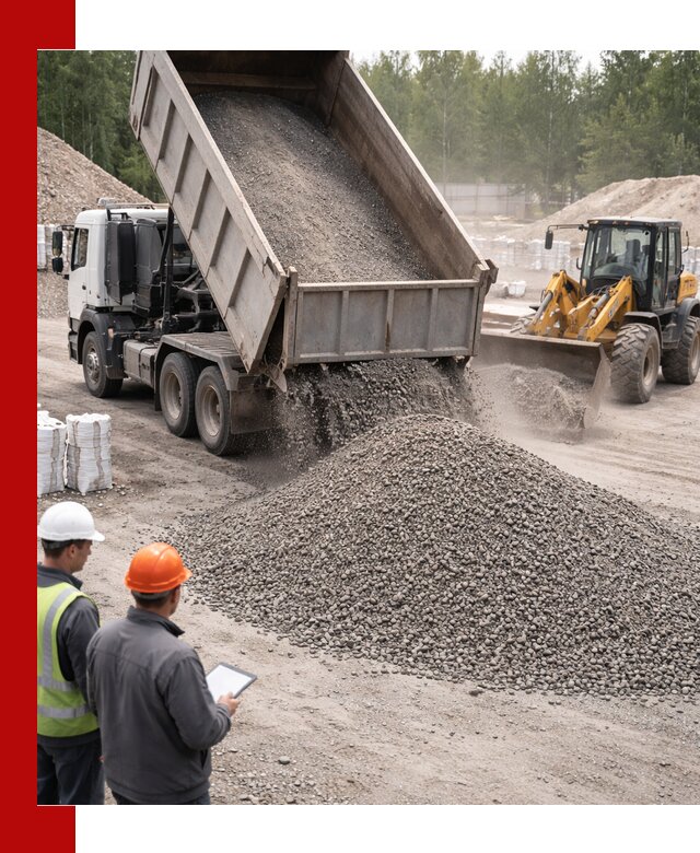 Доставка и продажа гранитного отсева 0-10 в Лысьве