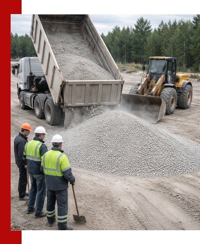 Известняковый отсев 0-5 доставка в Лысьве быстро и выгодно
