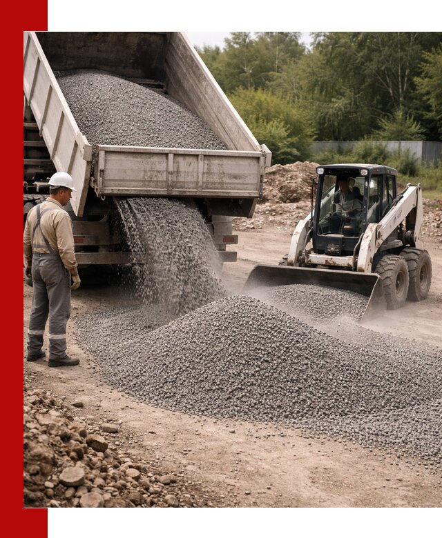 Доставка гравийного отсева 0-5 в Лысьве оптом и в розницу