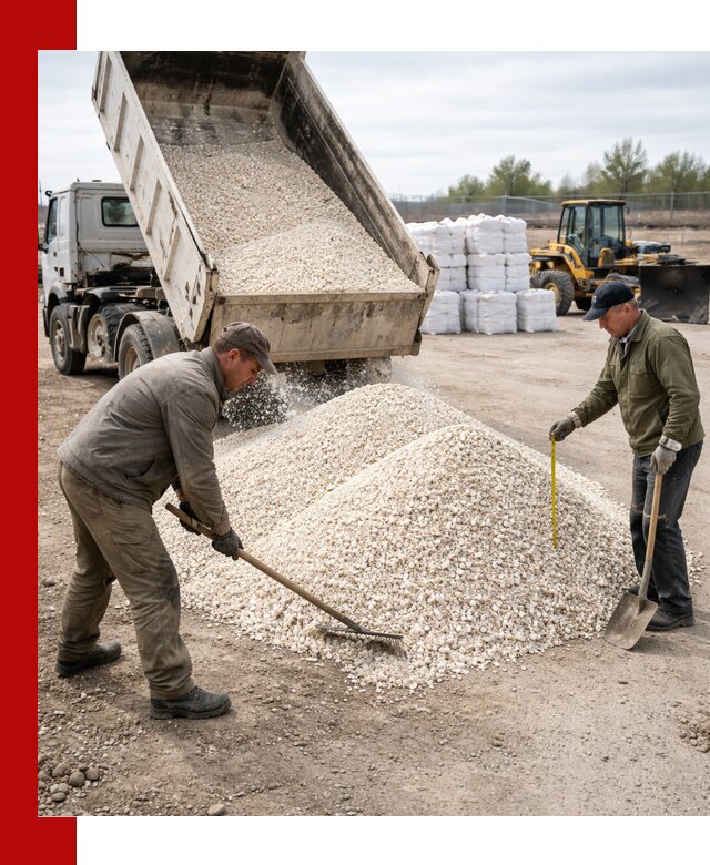 Мраморная крошка с доставкой и разгрузкой в Лысьве