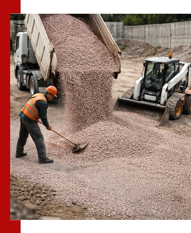 Крошка розовый гранит с доставкой в Лысьве от производителя