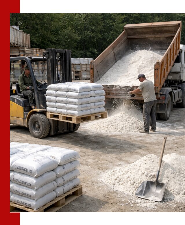 Доставка строительной извести оптом и в розницу в Лысьве