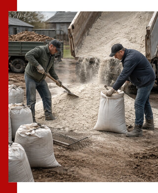 Доставка извести пушонки в Лысьве оптом и мелким оптом