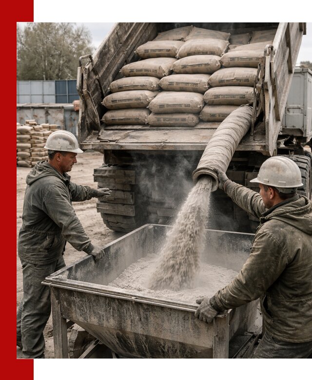 Доставка цемента М400 в Лысьве оптом и в розницу