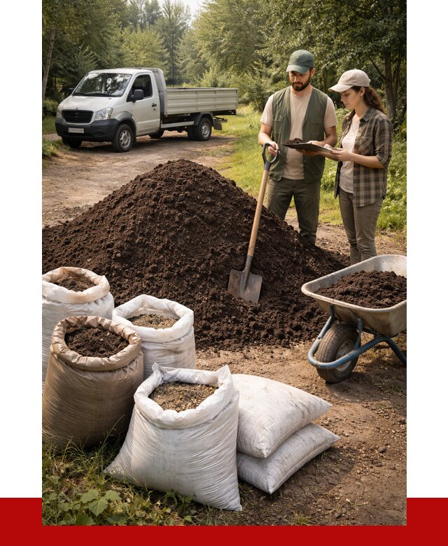 Купить грунт с доставкой в Лысьве от 4616 р. за м3 | ПРОНЕРУДЛсь