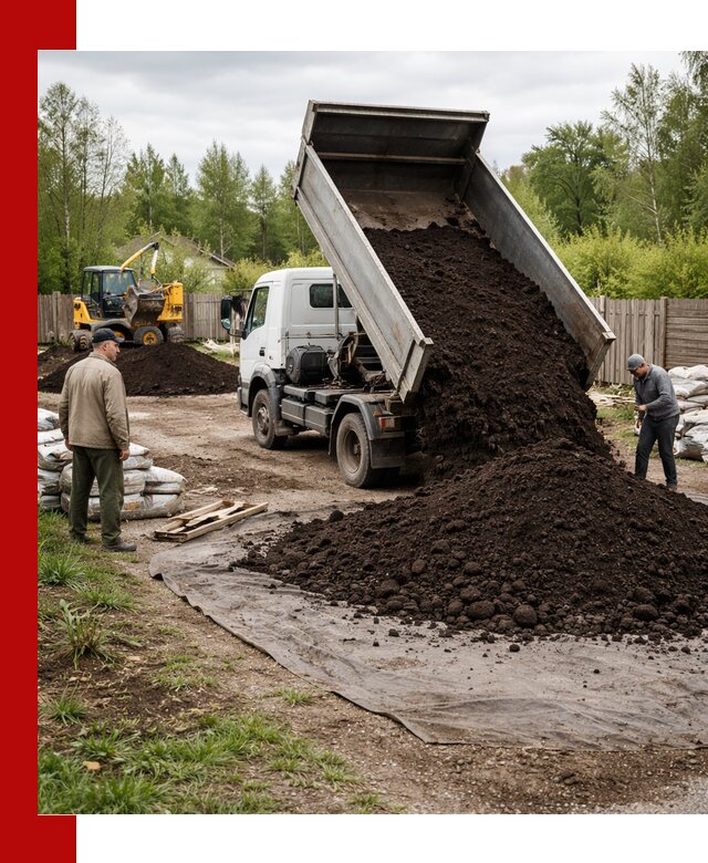 Доставка качественного почвогрунта в Лысьве оптом и в розницу