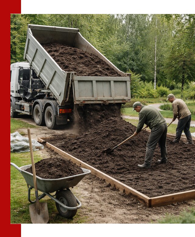 Доставка грунта для озеленения и благоустройства в Лысьве