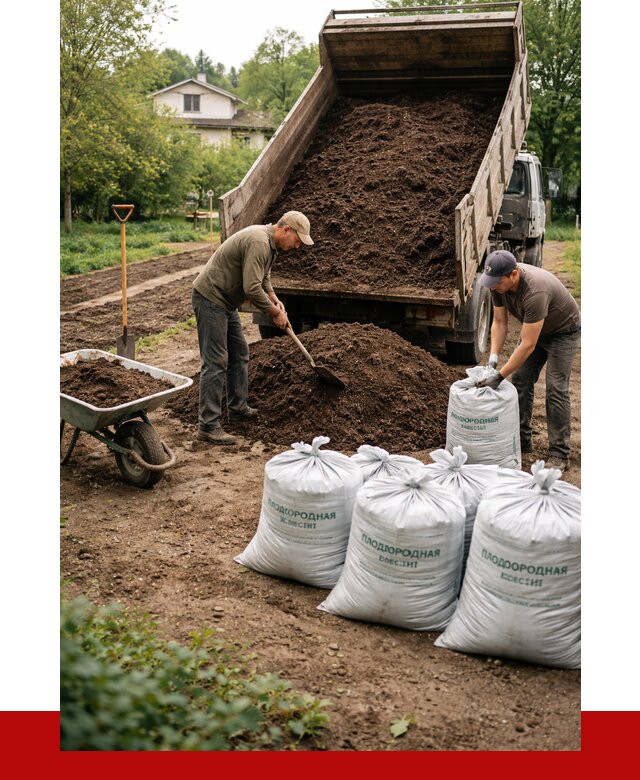 Плодородная смесь в Лысьве от 4308 р./куб с доставкой | ПРОНЕРУДЛсь