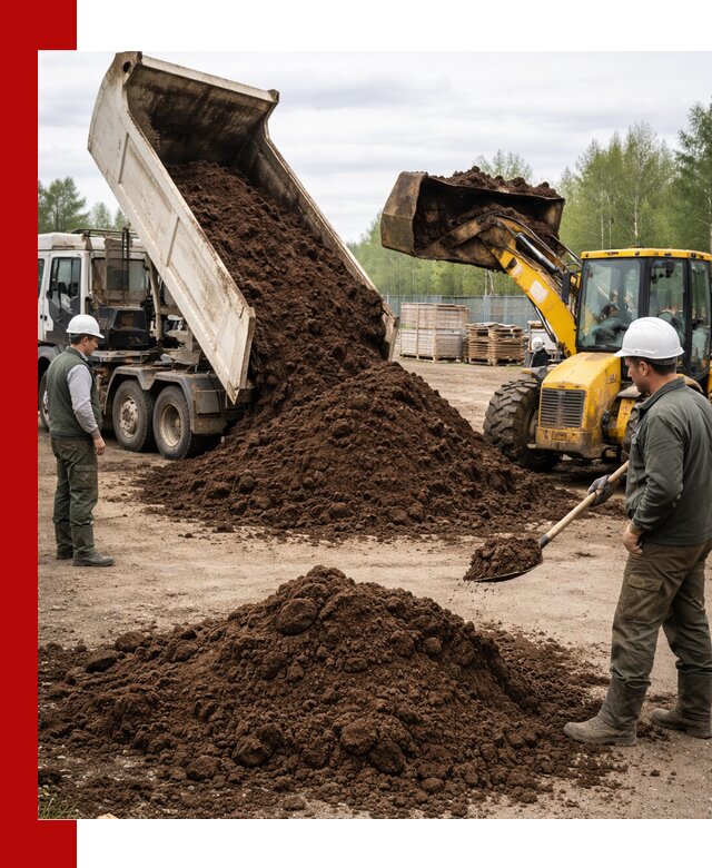 Доставка торфа оптом и в мешках в Лысьве