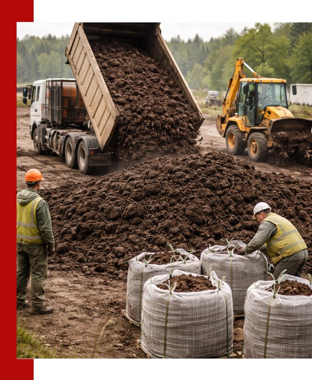 Доставка нейтрального торфа в Лысьве оптом и в розницу