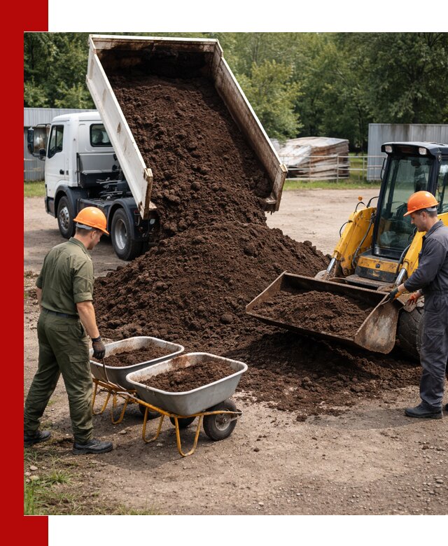 Доставка торфо-земляной смеси в Лысьве для огорода и ландшафта