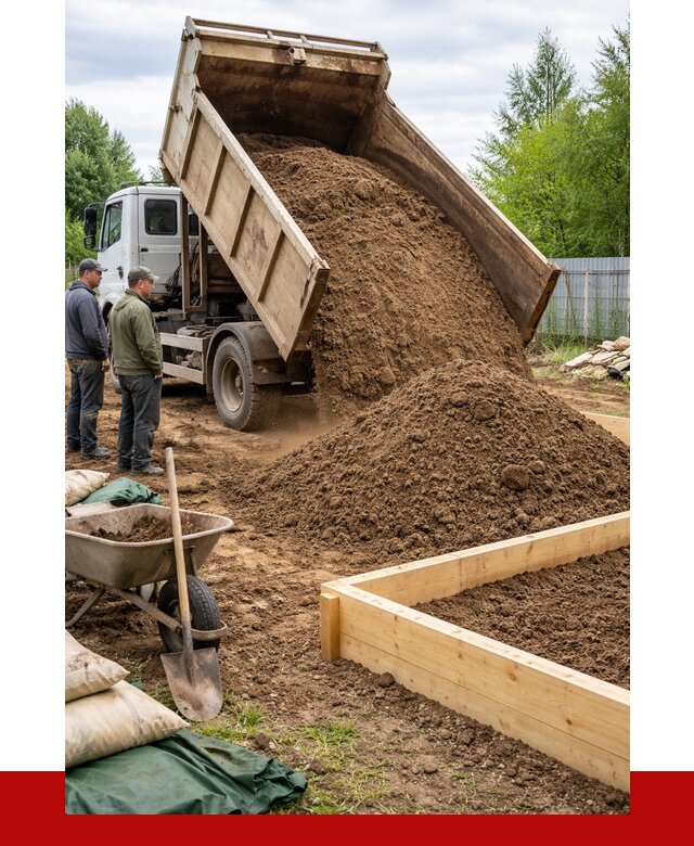Торфо песчаная смесь в Лысьве с доставкой от 1898 р. | ПРОНЕРУДЛсь