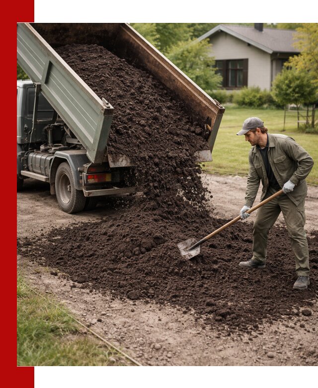 Чернозем для газона с доставкой в Лысьве быстро и качественно