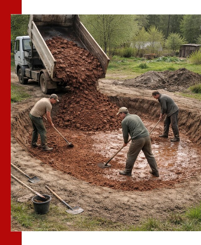 Купить качественную глину для пруда в Лысьве