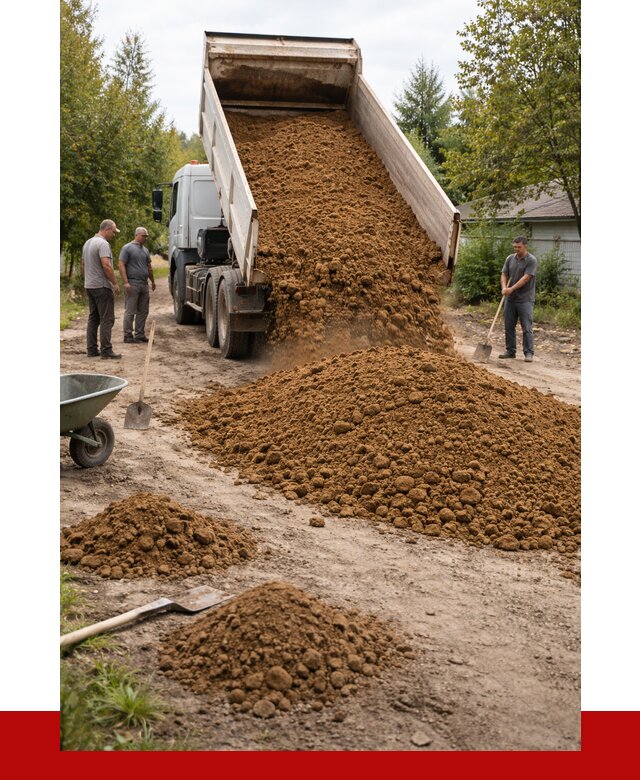 Купить суглинок с доставкой в Лысьве от 2564 р. за куб | ПРОНЕРУДЛсь