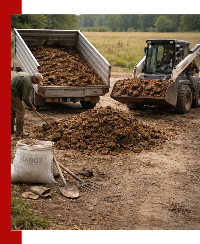 Доставка конского навоза в Лысьве с разгрузкой и доставкой на объект