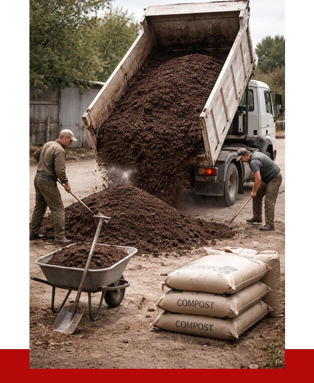 Купить компост в Лысьве от 4308 р. за куб с доставкой | ПРОНЕРУДЛсь