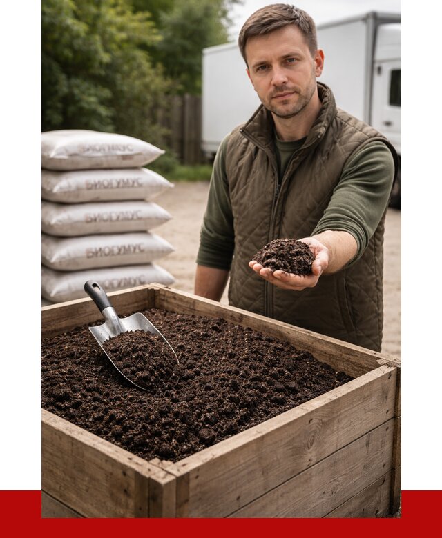 Купить биогумус в Лысьве с доставкой от 8718 р. за куб | ПРОНЕРУДЛсь