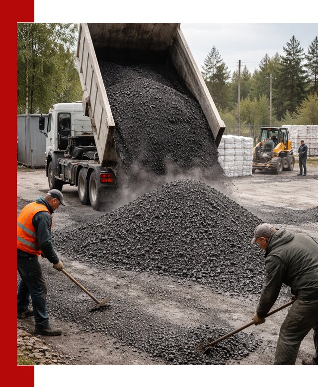 Доставка и продажа асфальтного гранулята в Лысьве