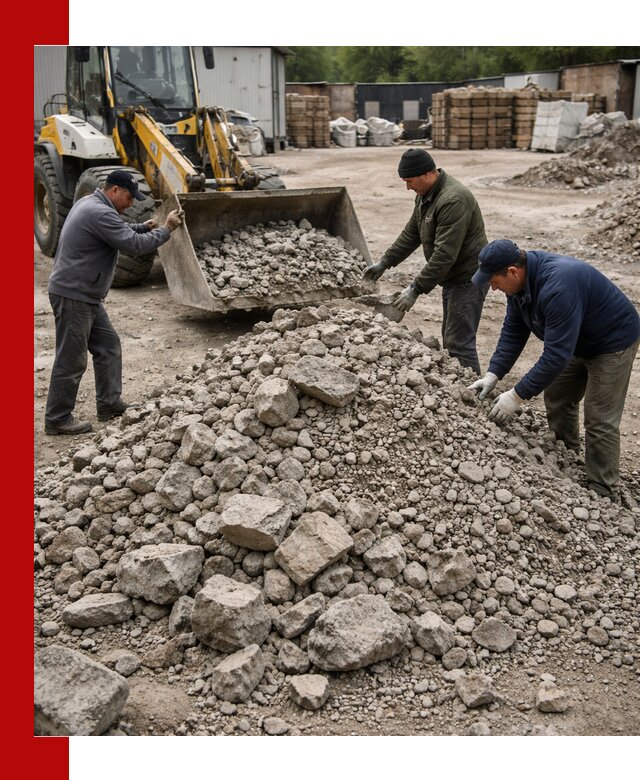 Демонтаж и вывоз бой бетона в Лысьве