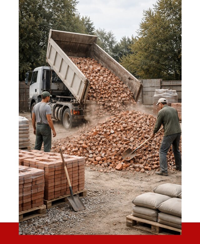 Бой кирпича в Лысьве с доставкой от 4308 руб/куб | ПРОНЕРУДЛсь